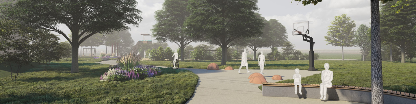 Mögliche Ausstattung des Parkspielplatzes Grundwegsiedlung