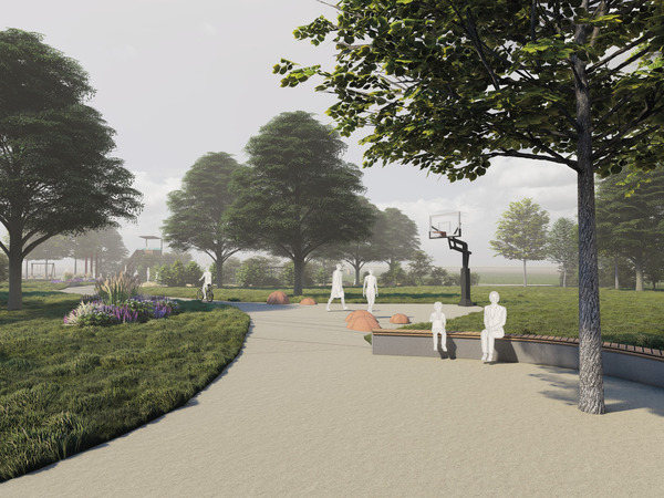 Mögliche Ausstattung des Parkspielplatzes Grundwegsiedlung